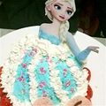 r1mam's cooksnap of when they made アナと雪の女王　～エルサ～　ケーキ♡.