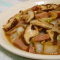 mmameco's cooksnap of when they made レモンでさっぱり旨♪きのことベーコン炒め.