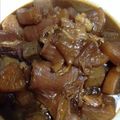 ドライビーチ's cooksnap of when they made 牛スジと牛モツのぜいたく味噌煮込み☆.