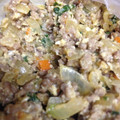 ちー姫子's cooksnap of when they made 肉じゃがの煮汁リメイク☆そぼろの卵とじ丼.