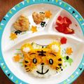 クロネコ♪'s cooksnap of when they made しまじろう誕生日プレート☆卵不使用☆.