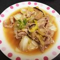 mmomoxoxo's cooksnap of when they made 白菜、しいたけ、豚肉の炒め物.