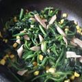 ★はんばーぐらー★'s cooksnap of when they made ズボラさんのほうれん草とベーコン炒め.