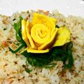 マホイ族の村長's cooksnap of when they made 薄焼き卵のバラ(キャラ弁おかず）.