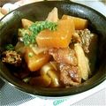 レモンジャ's cooksnap of when they made ピリ辛牛すじ煮込み☆圧力鍋で.
