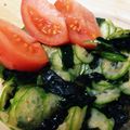 なか☆chibi's cooksnap of when they made 子どもも大好き！胡瓜とワカメの酢の物.