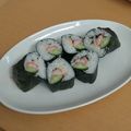 ラリー＆サラ's cooksnap of when they made 黒胡麻ごはんのサラダ海苔巻き.