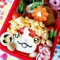 asunico's cooksnap of when they made キャラ弁☆節分★鬼ジバニャン！全身立体弁.