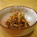 かずさ222's cooksnap of when they made エコ料理、椎茸の軸のキンピラ.