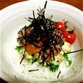 豆乳pudding's cooksnap of when they made サーモンアボガド丼.