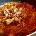 pecochai's cooksnap of when they made 身体ポカポカ薬味たっぷりのキムチ鍋☆.