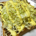 ♡mana's cooksnap of when they made 朝ごはん?❤和風トースト!?❤❤.