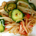 のあめろ♪'s cooksnap of when they made もやしとカニかまの中華風酢の物.
