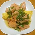 あまいモン's cooksnap of when they made 塩シャケであんかけ卵焼き.