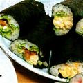 ひいらぎちゃんママ's cooksnap of when they made 節分☆恵方巻！太巻き寿司♪エビフライ.