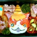 ゆうままままん's cooksnap of when they made キャラ弁☆節分★鬼ジバニャン！全身立体弁.