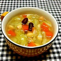 まあまま☆0403's cooksnap of when they made 風邪引きサンに♪お豆と野菜の生姜スープ♡.