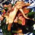 9vanilla's cooksnap of when they made ほうれん草と舞茸のバター炒め.