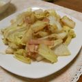 快くん's cooksnap of when they made ササッと簡単、白菜べーコン炒め♪.