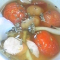 Reina6's cooksnap of when they made きのことプチトマトの簡単コンソメスープ.