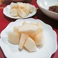 イベ長's cooksnap of when they made 梨はひとくちカットが食べやすい♡.