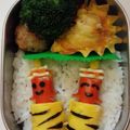 ＊ぺこむし＊'s cooksnap of when they made 節分キャラ弁！ウインナーで赤鬼くん.