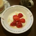 Ｐ子ママ's cooksnap of when they made イチゴはちみつヨーグルト。.