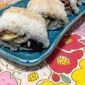 竹富島で会いましょう's cooksnap of when they made 生姜焼きロール寿司.