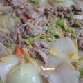 hisapuri's cooksnap of when they made ドルチェポルコと白菜のみそマヨネーズ炒め.