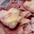 ふわふわまくら's cooksnap of when they made ハムで桜カップ♪手まり寿司やおにぎりを～.