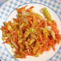 ママは給食当番's cooksnap of when they made 人参とネギのしりしり.