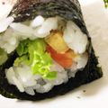 a74212's cooksnap of when they made 鮭とアボカドの太巻き.