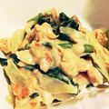 しょこまろりずむ's cooksnap of when they made 鮭の味噌クリームソース.
