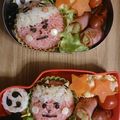 ハッチままちゃん's cooksnap of when they made 赤オニぎり☆節分キャラ弁.