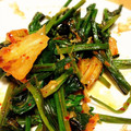 はるるきんぐ's cooksnap of when they made ほうれん草とキムチのマヨごま炒め.