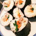 ちいぼうずやんろ's cooksnap of when they made 超簡単！恵方巻きに！韓国風のり巻き.