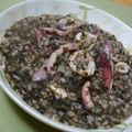 おんかめ's cooksnap of when they made ◈焼き海苔で♪イカ墨リゾット??◈.