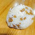 komugiko4's cooksnap of when they made バター醤油で納豆☆うま☆おにぎり第二弾☆.
