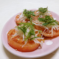 赤い電話's cooksnap of when they made 輪切りトマトの和風サラダ♪.