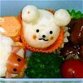 はるかな母さん's cooksnap of when they made お弁当にシリコンカップのくまさん♪.