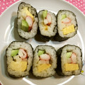 GUMI_HOUSE's cooksnap of when they made お好きな具で、ちゃちゃっと巻き寿司.