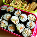 crystaI's cooksnap of when they made かわいい　巻き寿司.