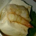 nekowahaha's cooksnap of when they made レンジで簡単　蒸し海老豆腐.