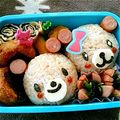 みるき〜strm's cooksnap of when they made キャラ弁＊耳も簡単に＊くまちゃん.