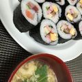 めい太＆ぽこ太's cooksnap of when they made かきたま汁.