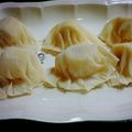 ありちぇん's cooksnap of when they made 簡単☆餃子の皮で桃＆バナナパイ⁈.
