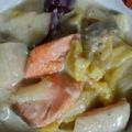 ☆かおたん♪'s cooksnap of when they made 鮭&さつまいも&白菜のクリーム煮.