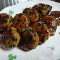 みい５２１２'s cooksnap of when they made ワカメ入りつくねの照り焼き.