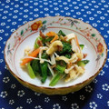 ｍａｒｉ♪'s cooksnap of when they made 今ある物で☆小松菜とエノキと油揚げの梅煮.
