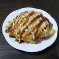抹茶うさぎ（・×・R's cooksnap of when they made お好み焼き風オムライス.
